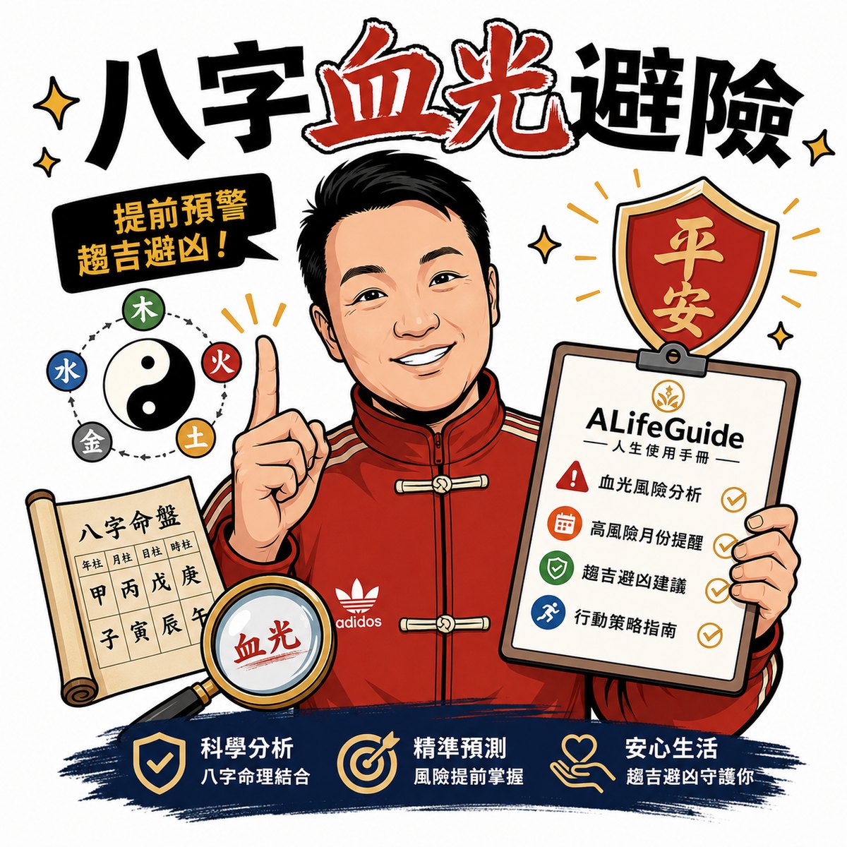 八字血光避險測算|流年平安符